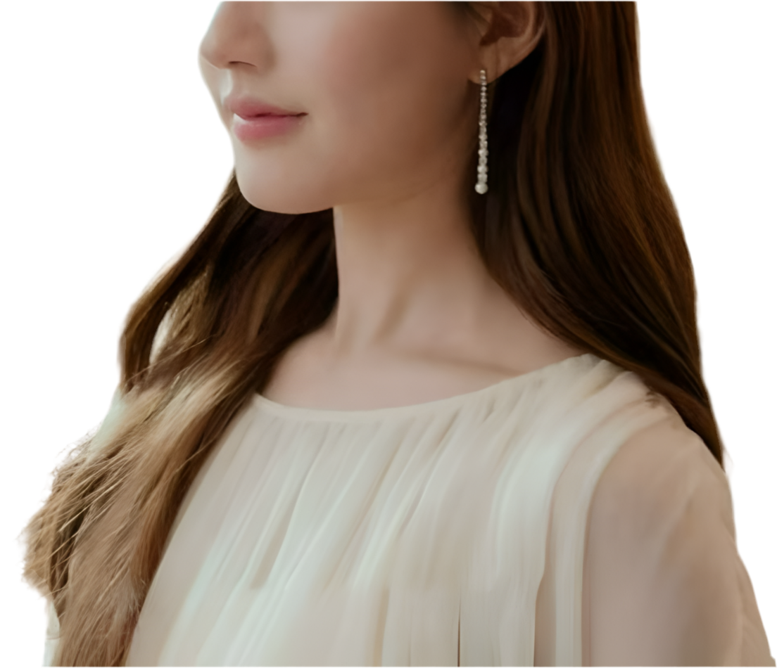 Sparkling Pearl Long Dangle Earrings – Timeless Elegant Style