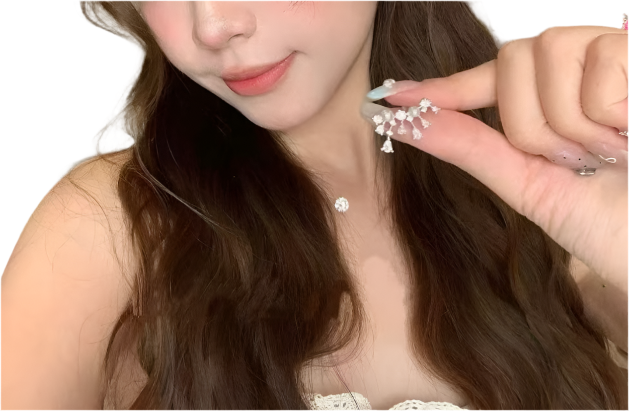 Sparkling “Mermaid Tears” Star Earrings