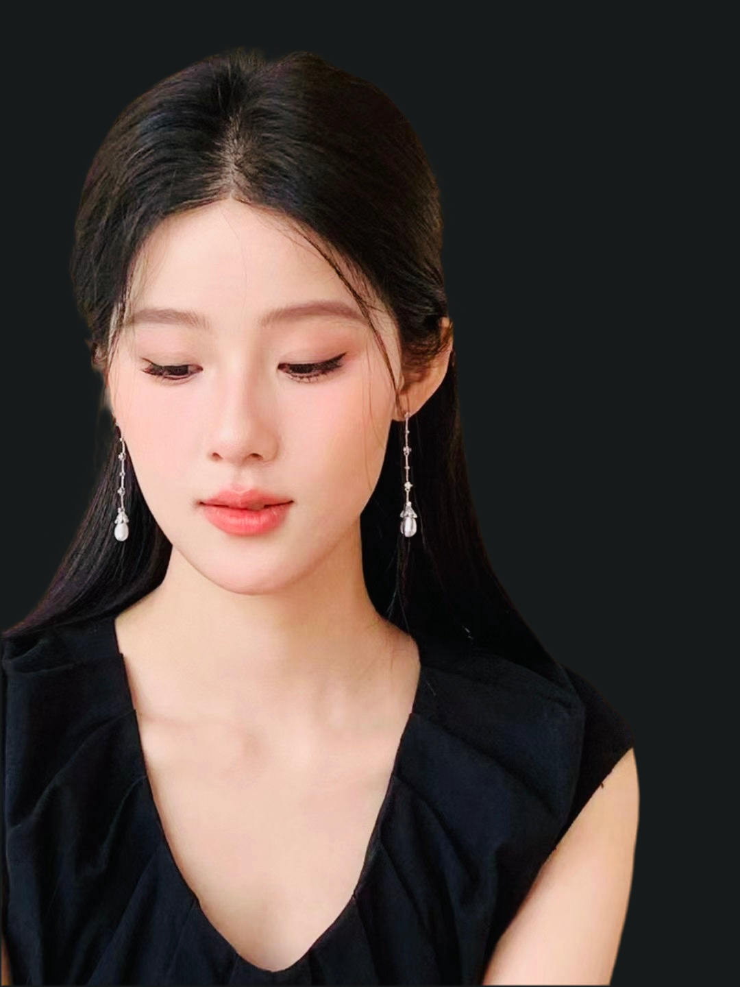 Elegant Water Drop Long Dangle Earrings