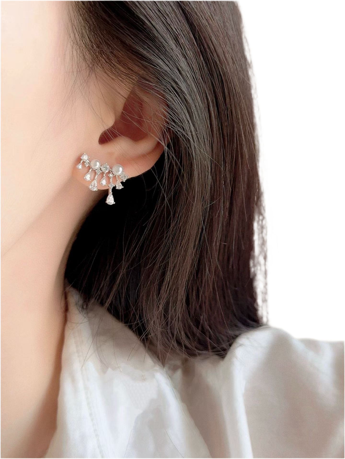 Sparkling “Mermaid Tears” Star Earrings