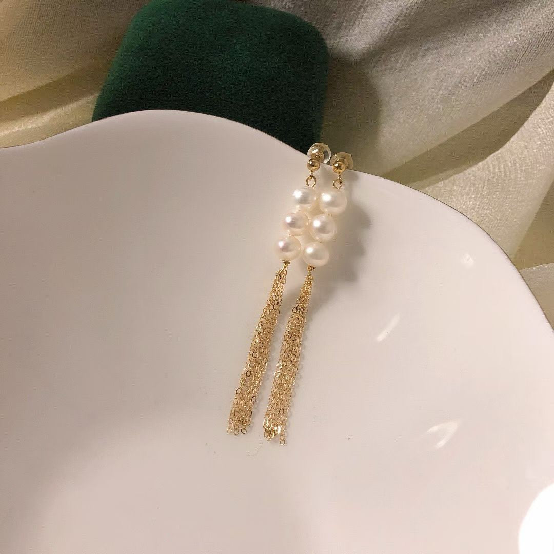 Beaded Tassel Earrings