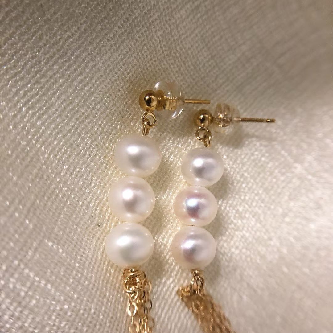 Beaded Tassel Earrings