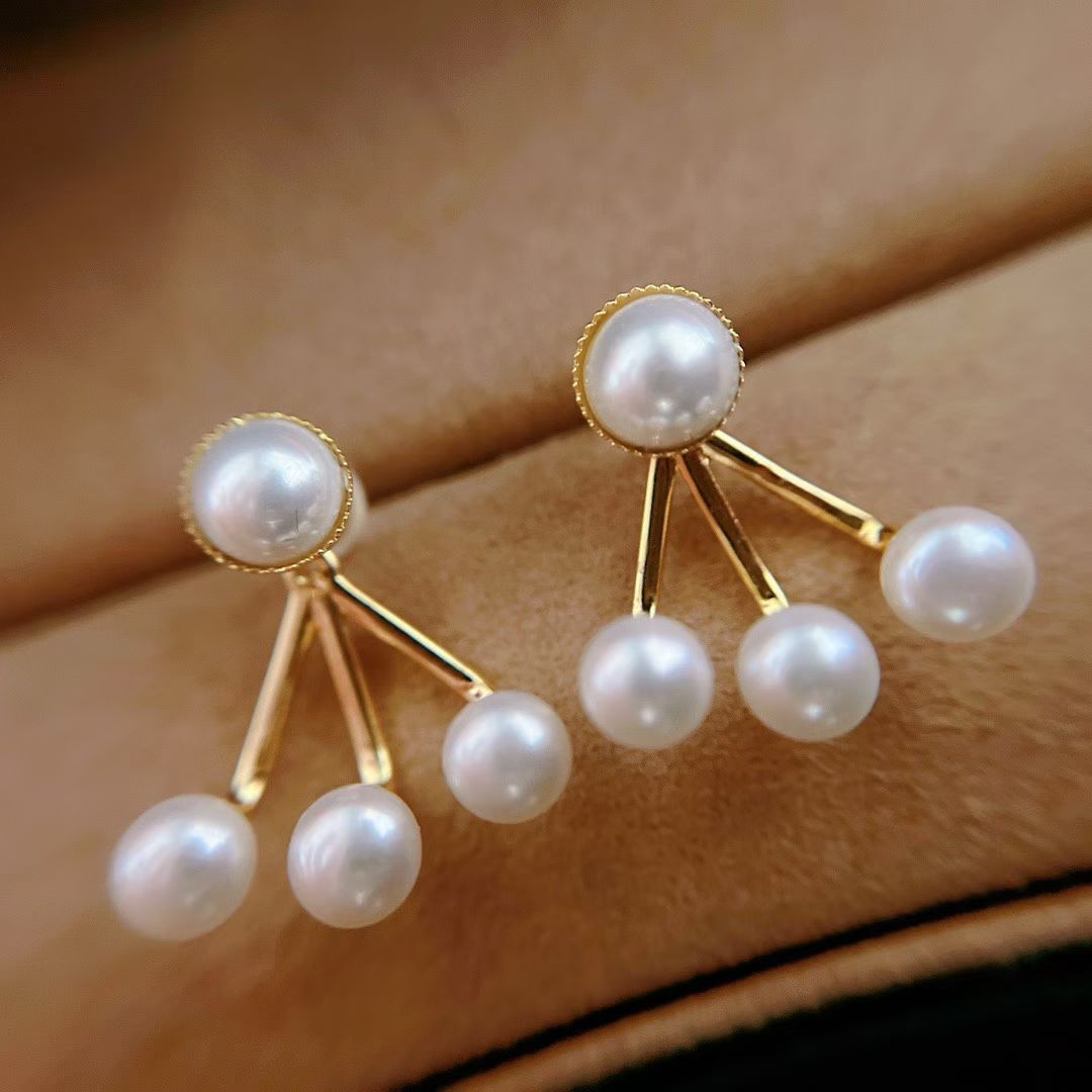 Peacock Fan Stud Earrings
