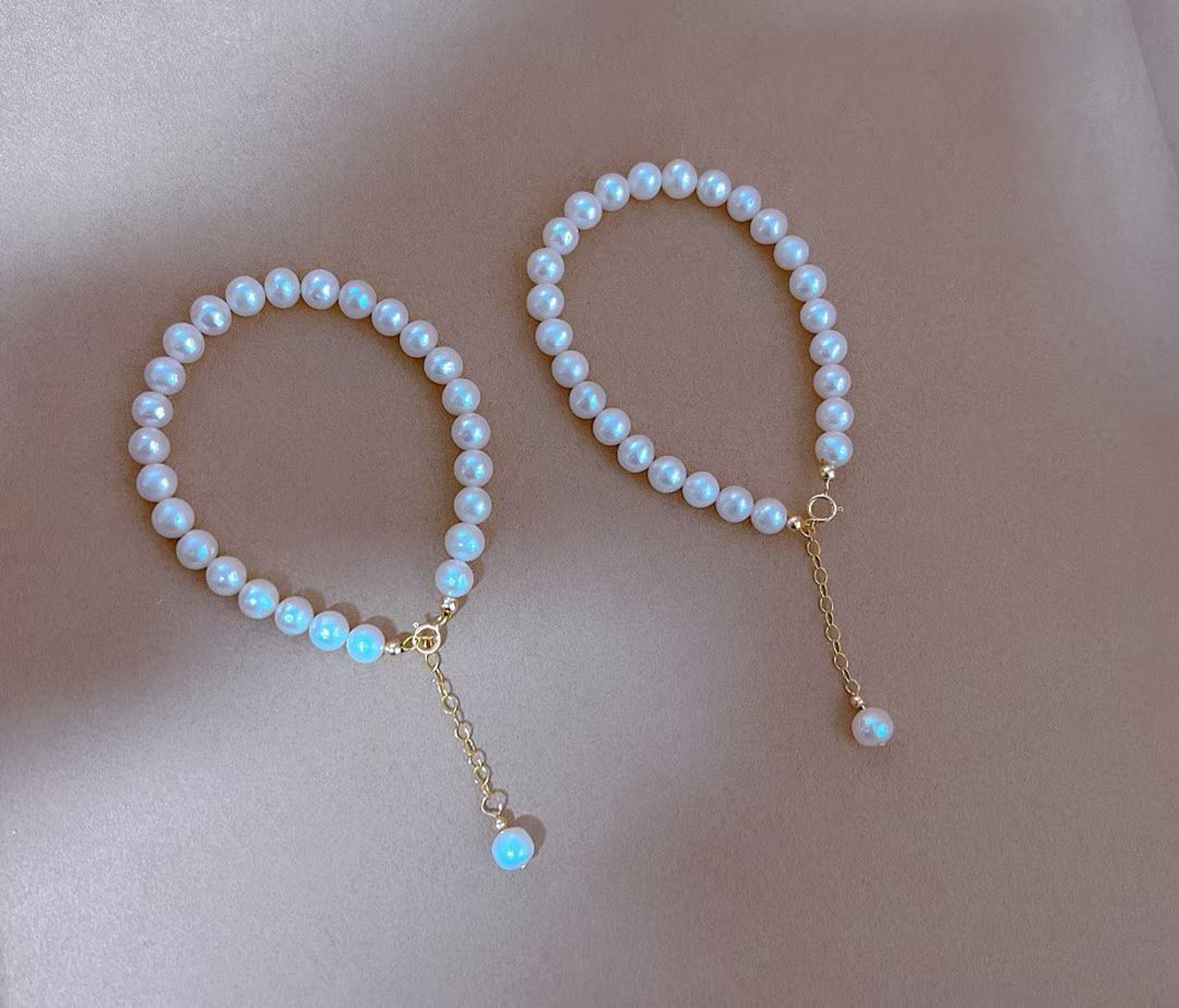 Classic 6–7mm Freshwater Pearl Bracelet – Minimalist & Versatile