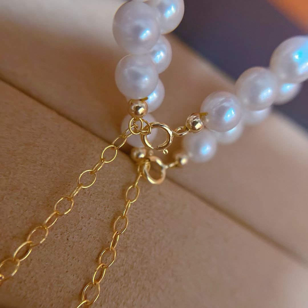 Classic 6–7mm Freshwater Pearl Bracelet – Minimalist & Versatile