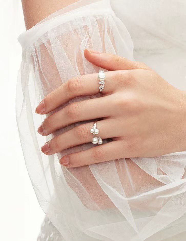 14K White Gold Filled Ring