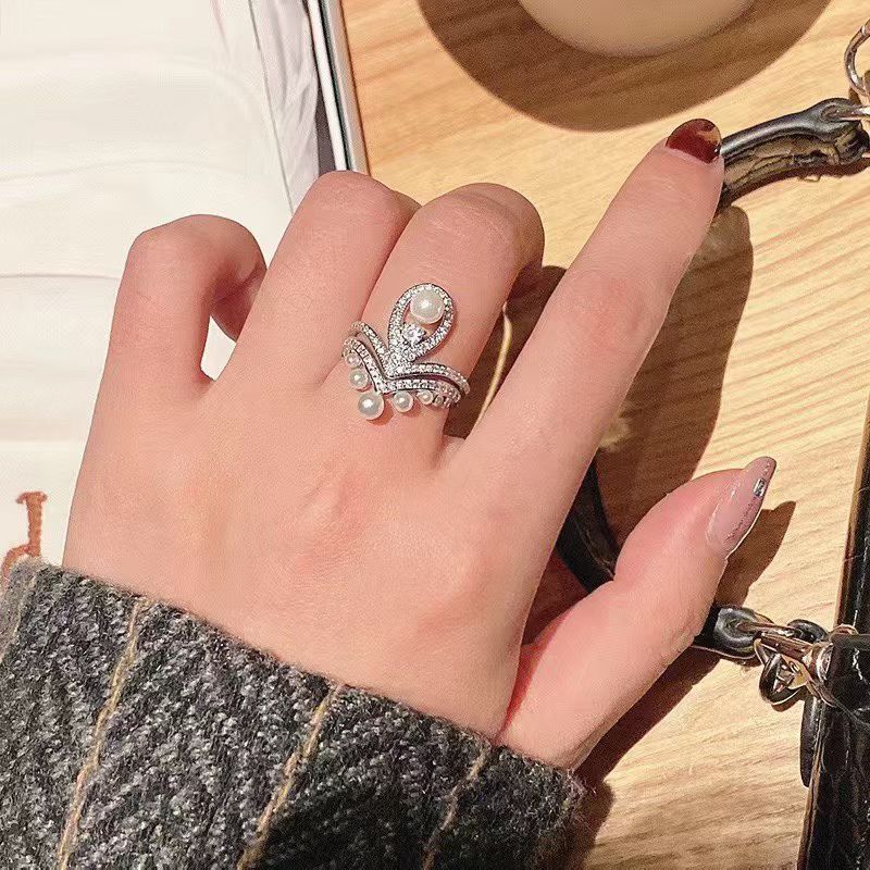 Teardrop Pave Ring Set