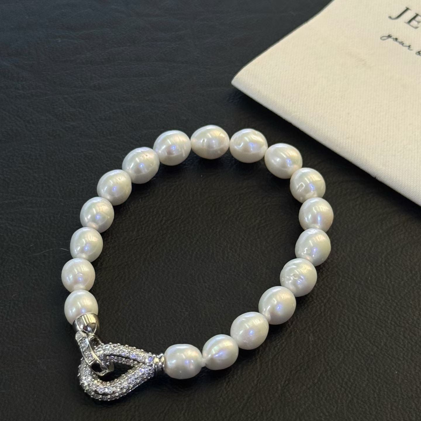 Akoya Baroque Pearl Bracelet | Customizable Size | 14K White Gold Filled