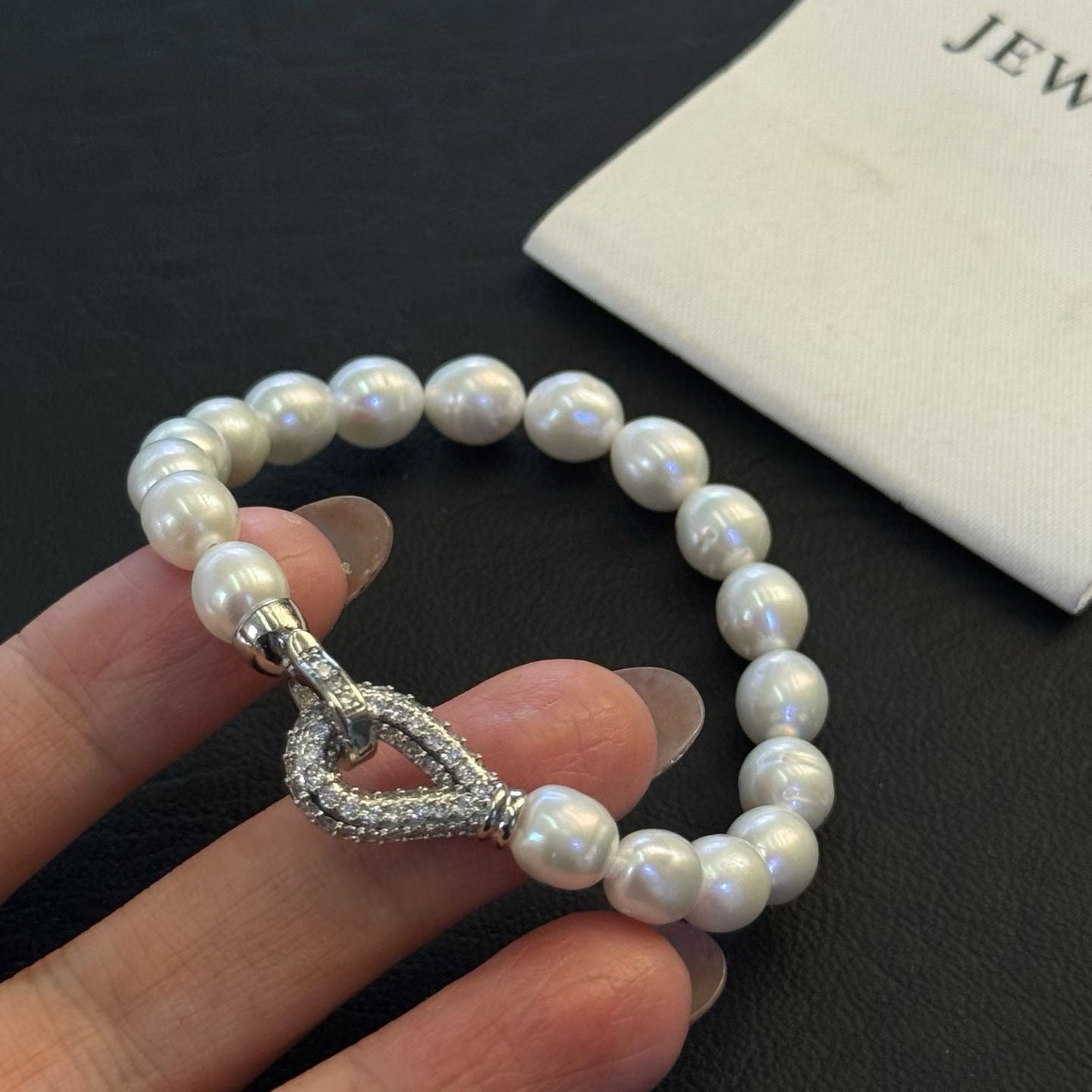 Akoya Baroque Pearl Bracelet | Customizable Size | 14K White Gold Filled