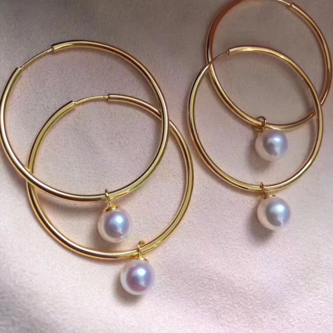 Two-In-One Medium Hoop Statement Earrings