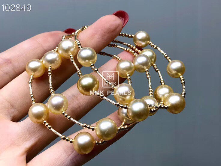 MMK Southsea Golden Pearl Bracelet 18K Yellow Gold