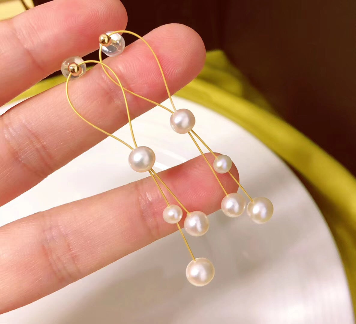 MMK 2-Pearl Necklace, 1-Pearl Earrings