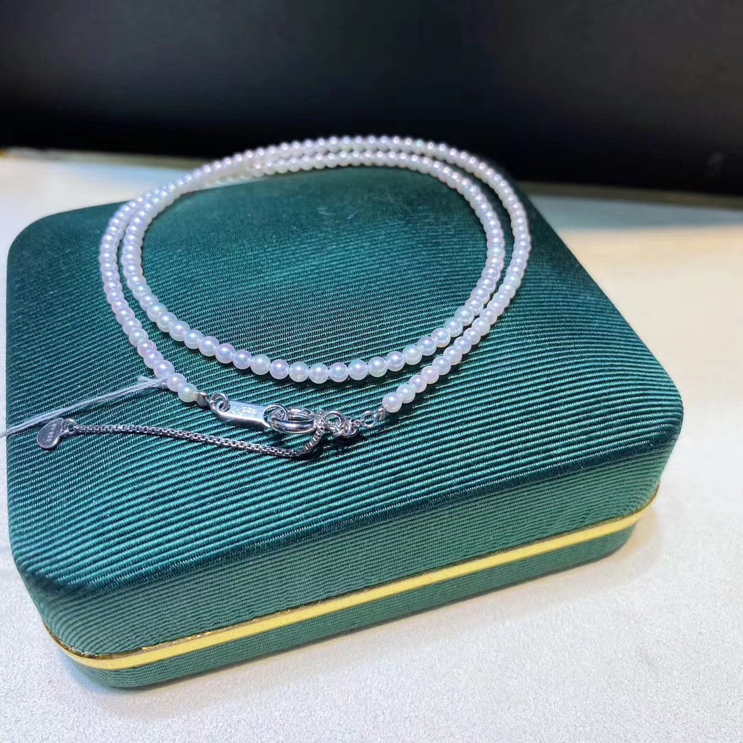 2.5-3.0mm Japanese Akoya Pearl Single String Necklace