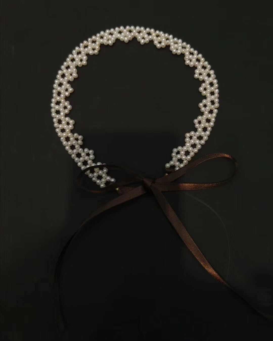 Handcrafted Pearl Hair Band or Choker – Versatile Design