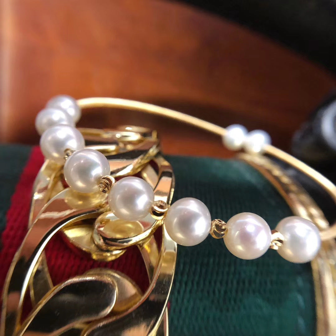One Size Double-Way Pearl Bracelet