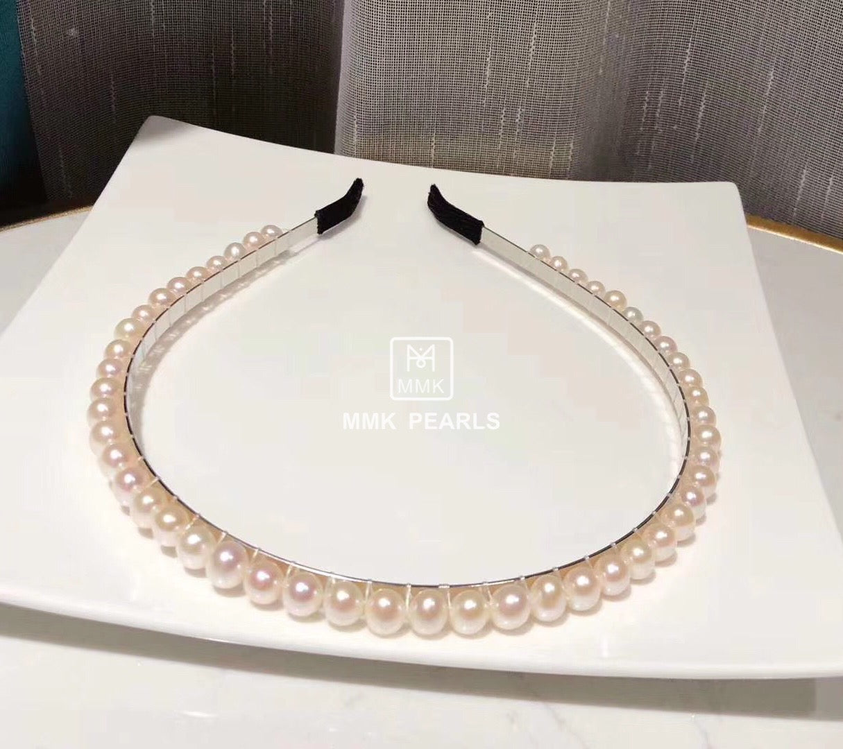 All Natural AAA Pearl Headband