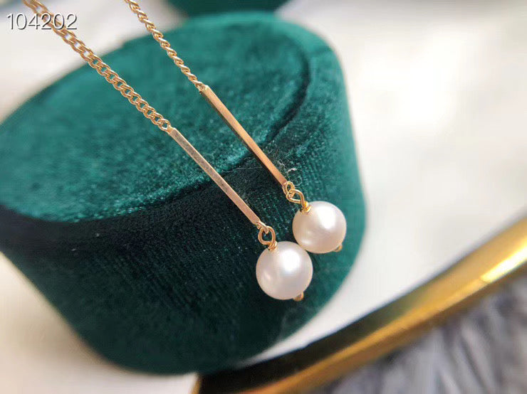 Handmade Bowtie Pearl Earrings