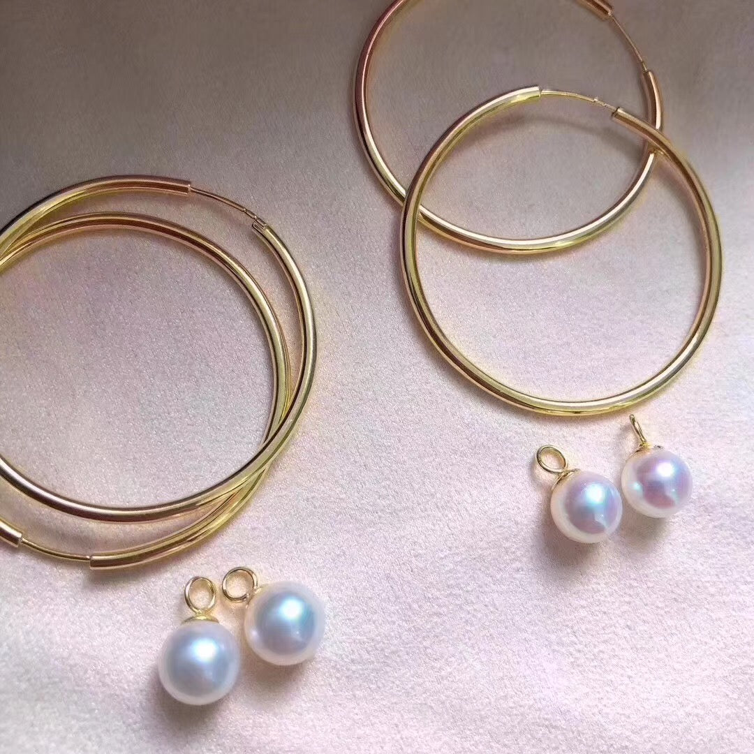 Two-In-One Medium Hoop Statement Earrings
