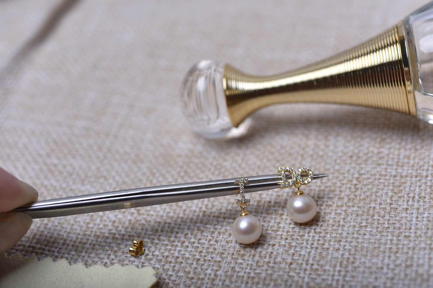 I DO White Pearl Earrings by MMK
