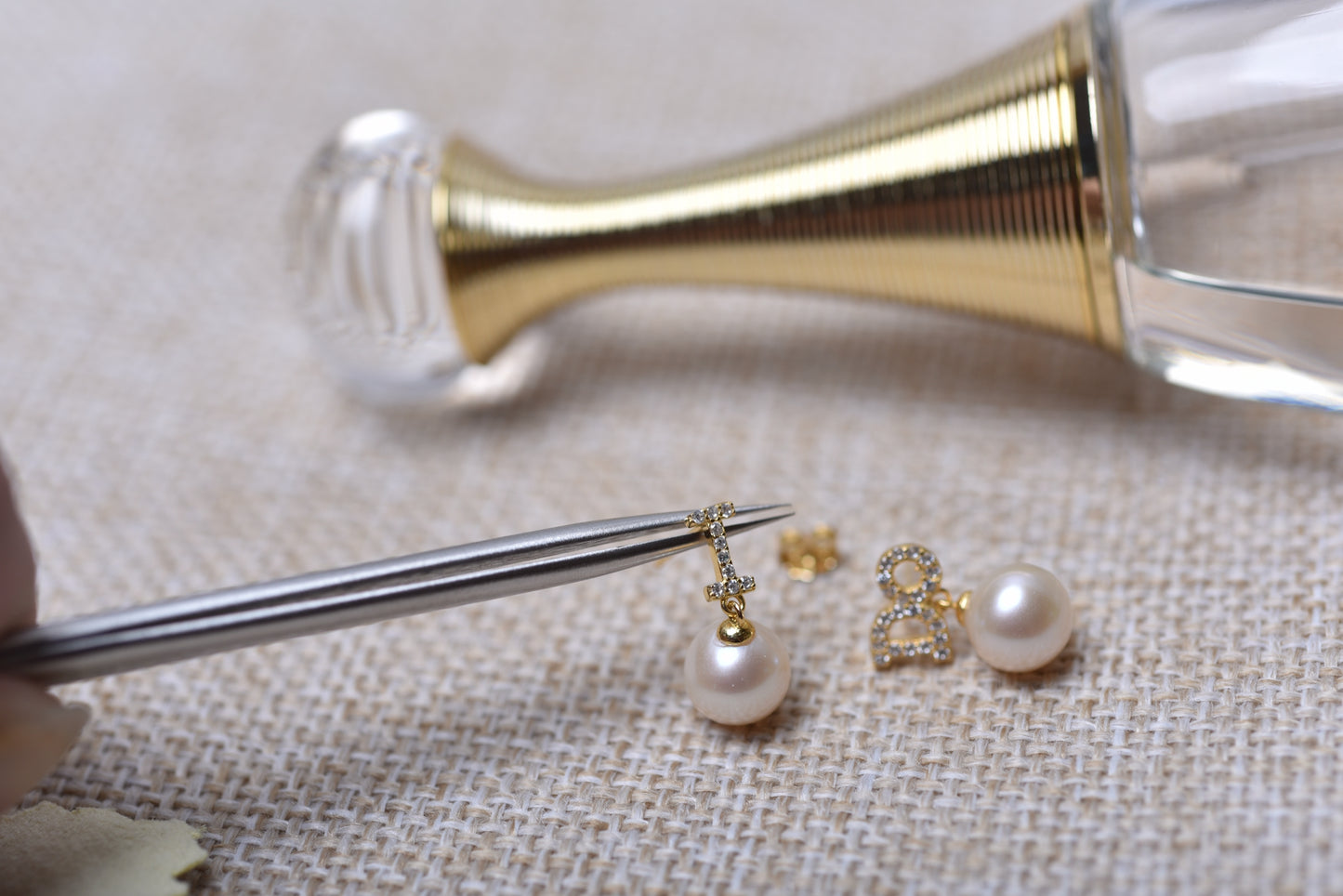 I DO White Pearl Earrings by MMK