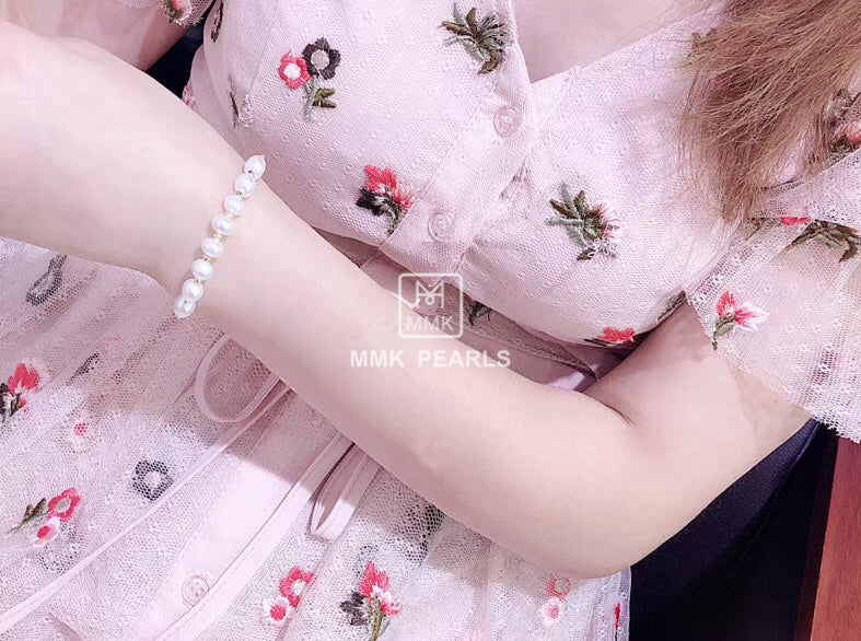 One Size Double-Way Pearl Bracelet