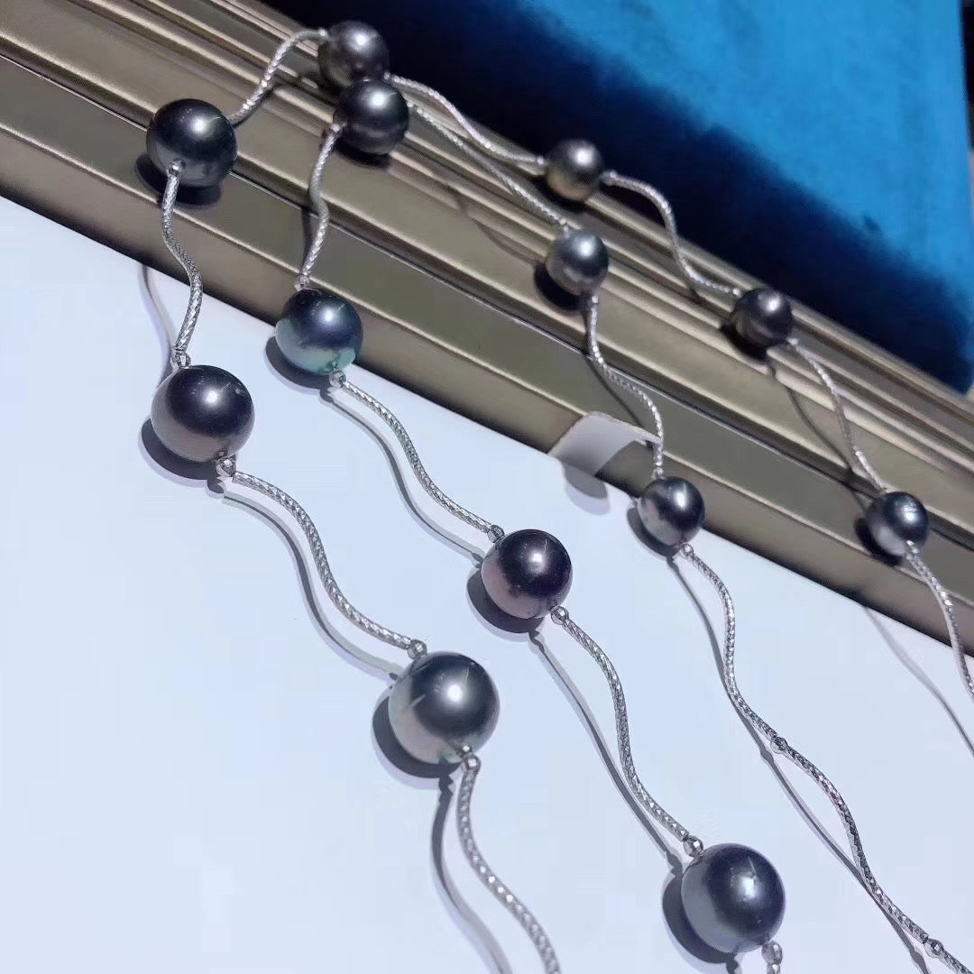 10.5-13.0mm Tahitian Pearl Long String Necklace