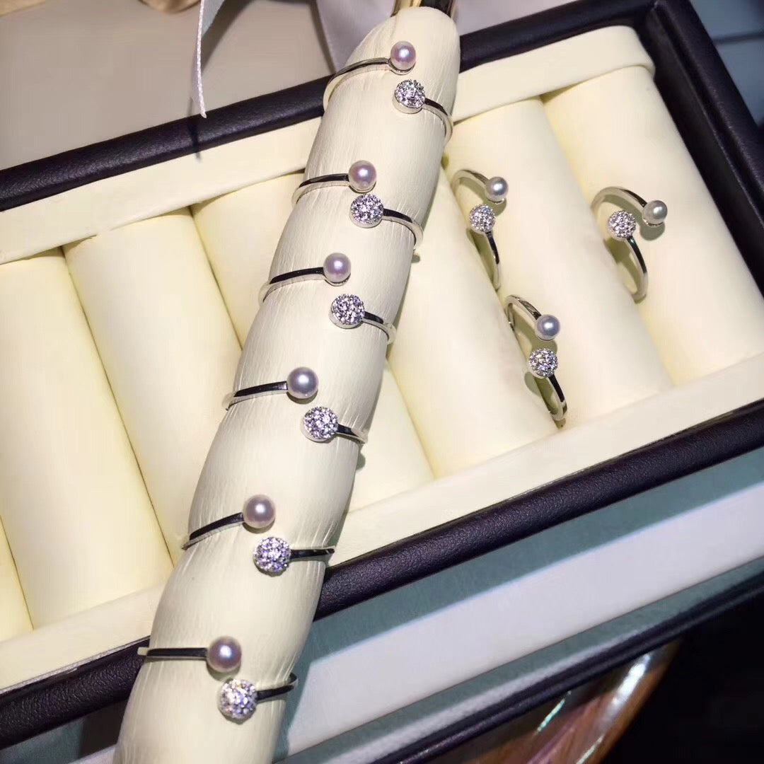 Akoya Pearl Handmade Silver Ring By MMK