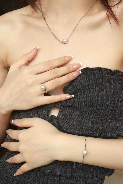 S925 Sterling Silver Pearl Ring