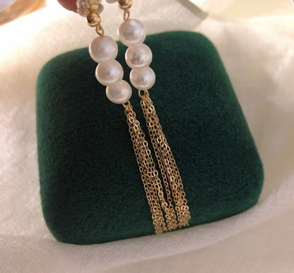 Beaded Tassel Earrings