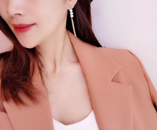 Beaded Tassel Earrings