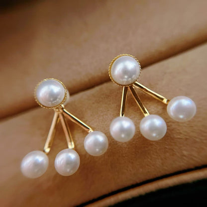Peacock Fan Stud Earrings