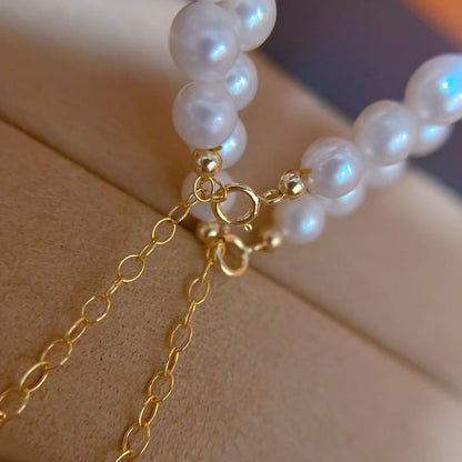 Classic 6–7mm Freshwater Pearl Bracelet – Minimalist & Versatile