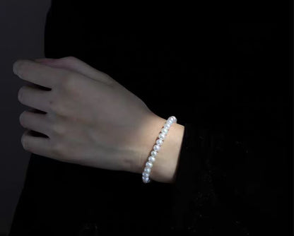 Classic 6–7mm Freshwater Pearl Bracelet – Minimalist & Versatile