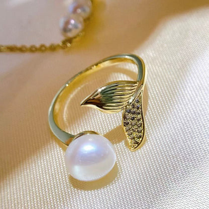 Mermaid Tail Set | 14K Gold Filled | 5-8mm Pearls