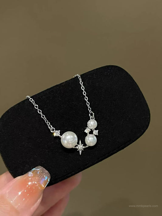 Starry Pearl Necklace | 5-8mm Pearl
