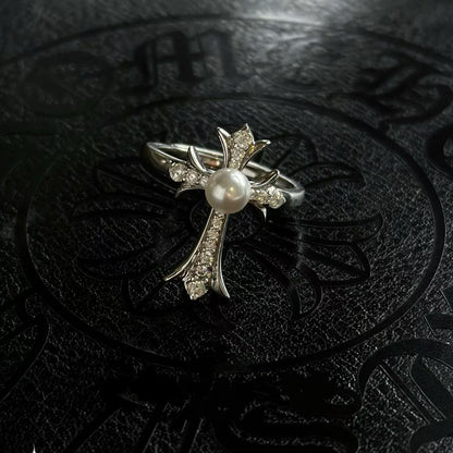Cross Star Set, Stud Earrings + Necklace + Ring