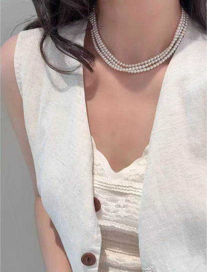 One-of-a-Kind Long Pearl Necklace | Pearls 4-5mm