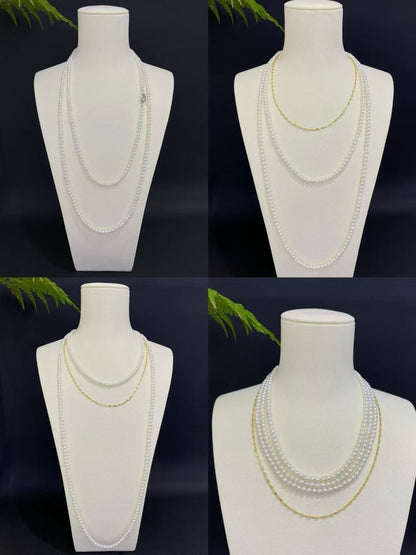 One-of-a-Kind Long Pearl Necklace | Pearls 4-5mm