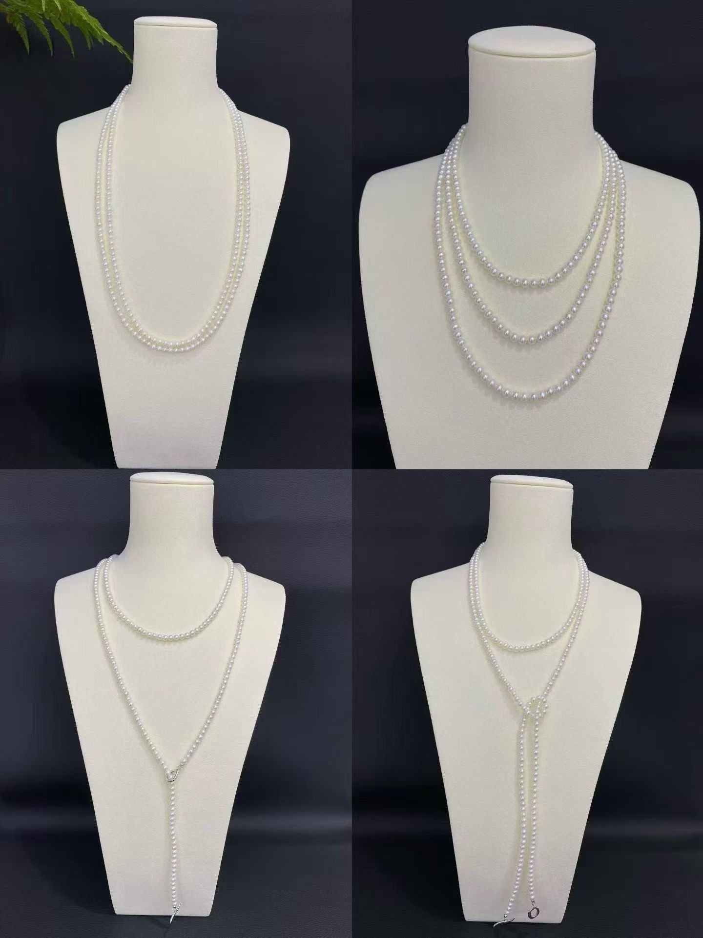 One-of-a-Kind Long Pearl Necklace | Pearls 4-5mm
