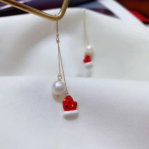 Christmas Mittens Statement Earrings