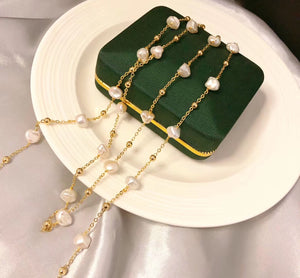 Wild Baroque Pearl Long Necklace