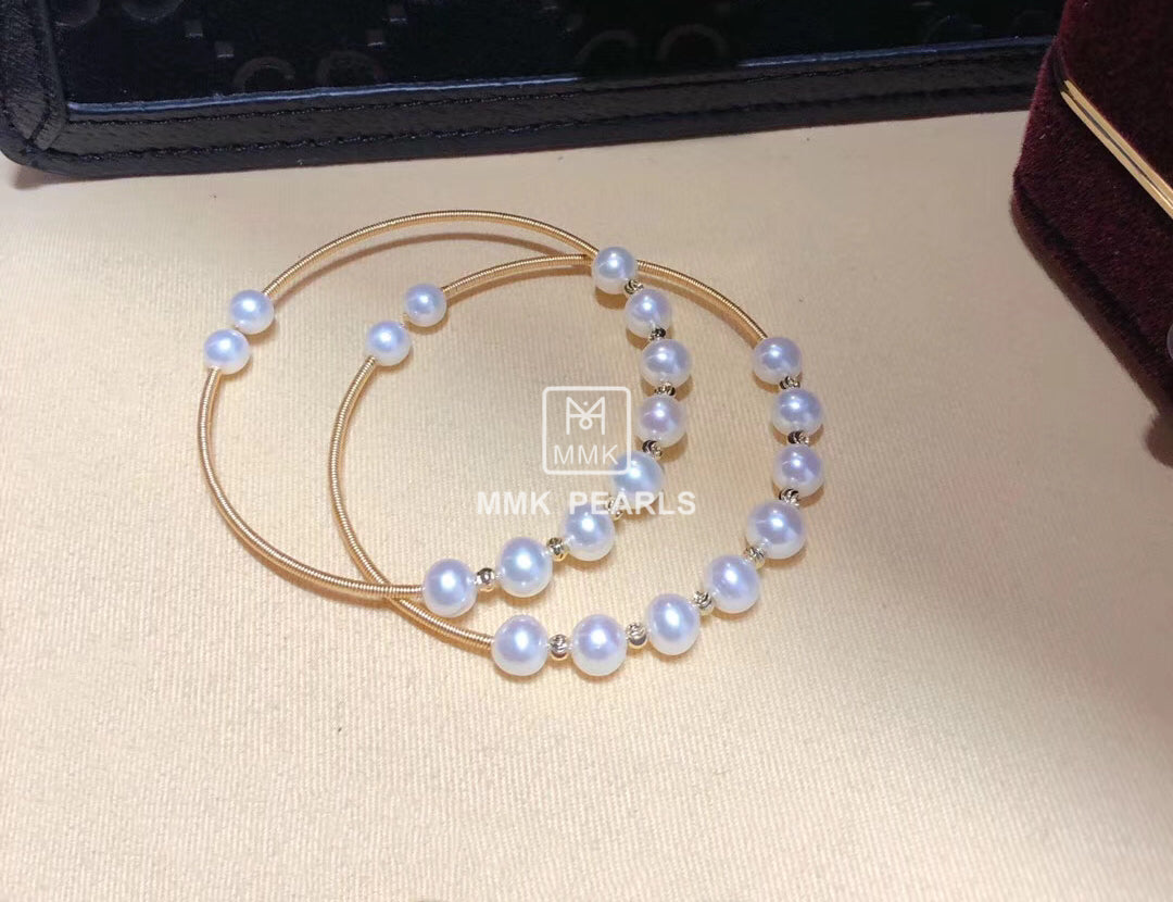 One Size Double-Way Pearl Bracelet