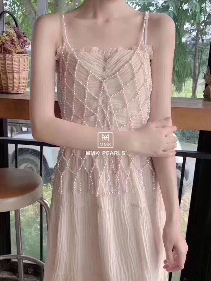 Hand Embroidered Authentic Pearl Camisole