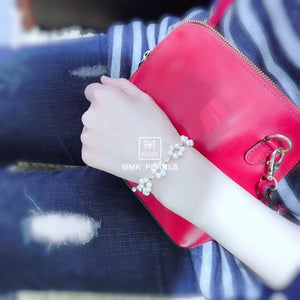 Plum Blossom White Pearl Bracelet 14K Gold Filled