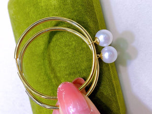 Two-In-One Medium Hoop Statement Earrings