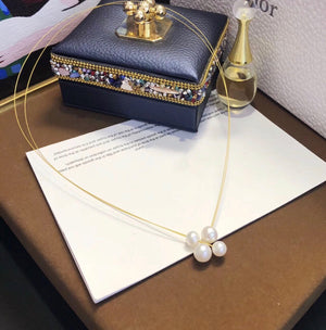 MMK 7-Pearl Necklace, 4-Pearl Earrings