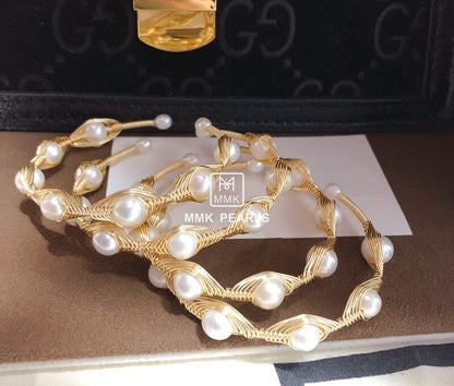 Handmade Pearl Bracelet | 14K Gold Filled Wire