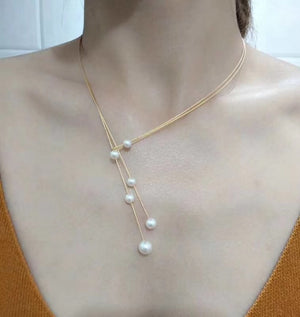 MMK 2-Pearl Necklace, 1-Pearl Earrings