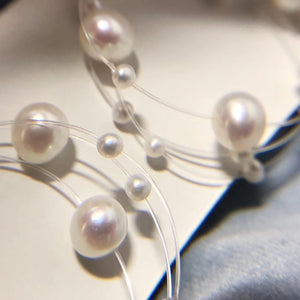 Delicate Pearl Heart Studs Earrings
