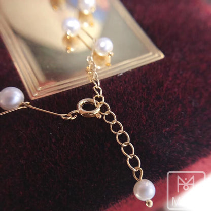 Tree Branch Inspired All Natural Necklace And Earring Set | 14K Gold Filled